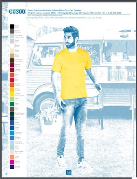 BORDADOS Y MÁS - Catálogo camisetas CR Yazbeck colores 2018