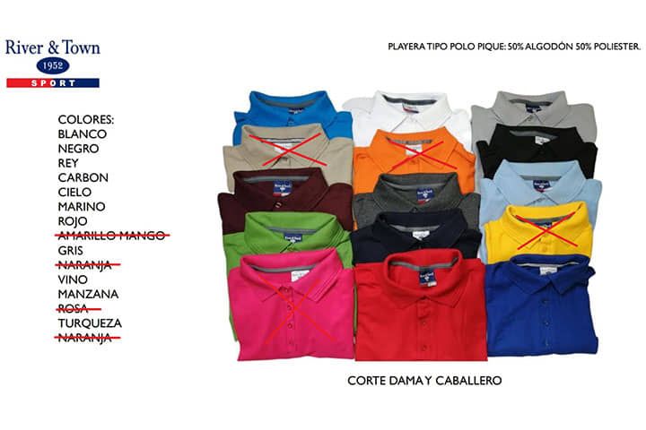 BORDADOS Y MÁS - PLAYERA POLO RIVER&TOWN 50-50