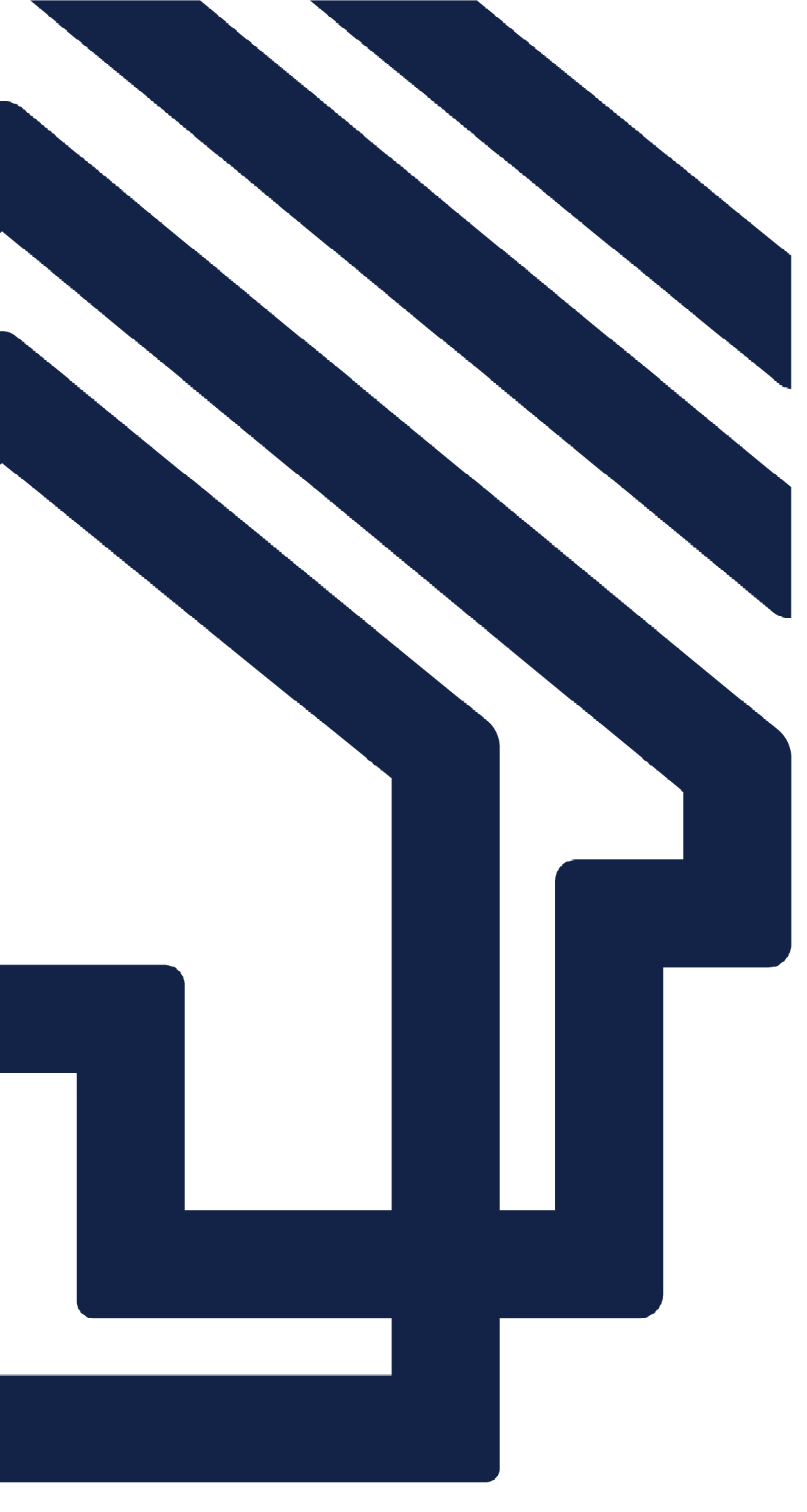 PIF BRANDING IN NAVY BLUE HOUSE OUTLINE