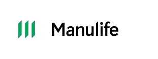 Manulife logo with green vertical bars and black wordmark on a white background