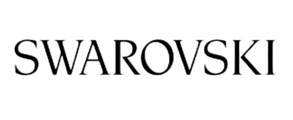 SWAROVSKI logo in black serif text on a white background
