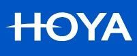 HOYA logo in white on a blue background