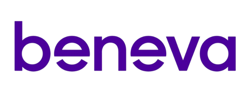 Purple Beneva wordmark on a white background