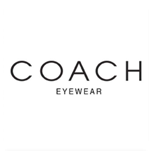 COACH eyewear logo in black text on a white background