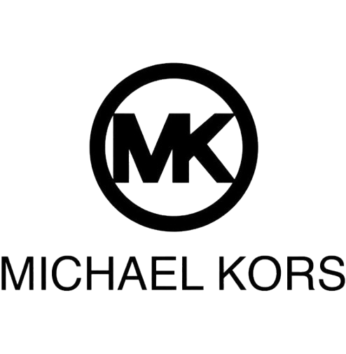 Michael Kors logo in black on a white background