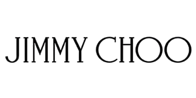 Jimmy Choo logo in black serif text on a white background