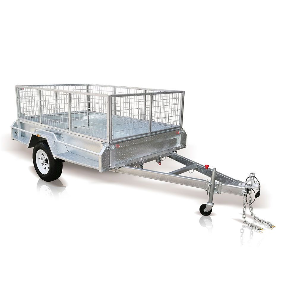 Box Trailer On The White Background — Bearfast Bearquip In Taminda NSW