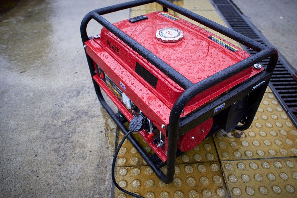 Red Electric Generator — Bearfast Bearquip In Taminda NSW