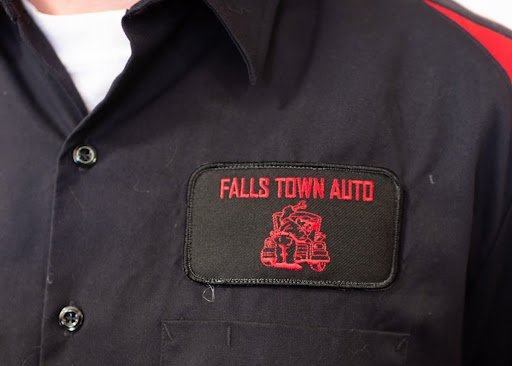Black mechanic's shirt with a