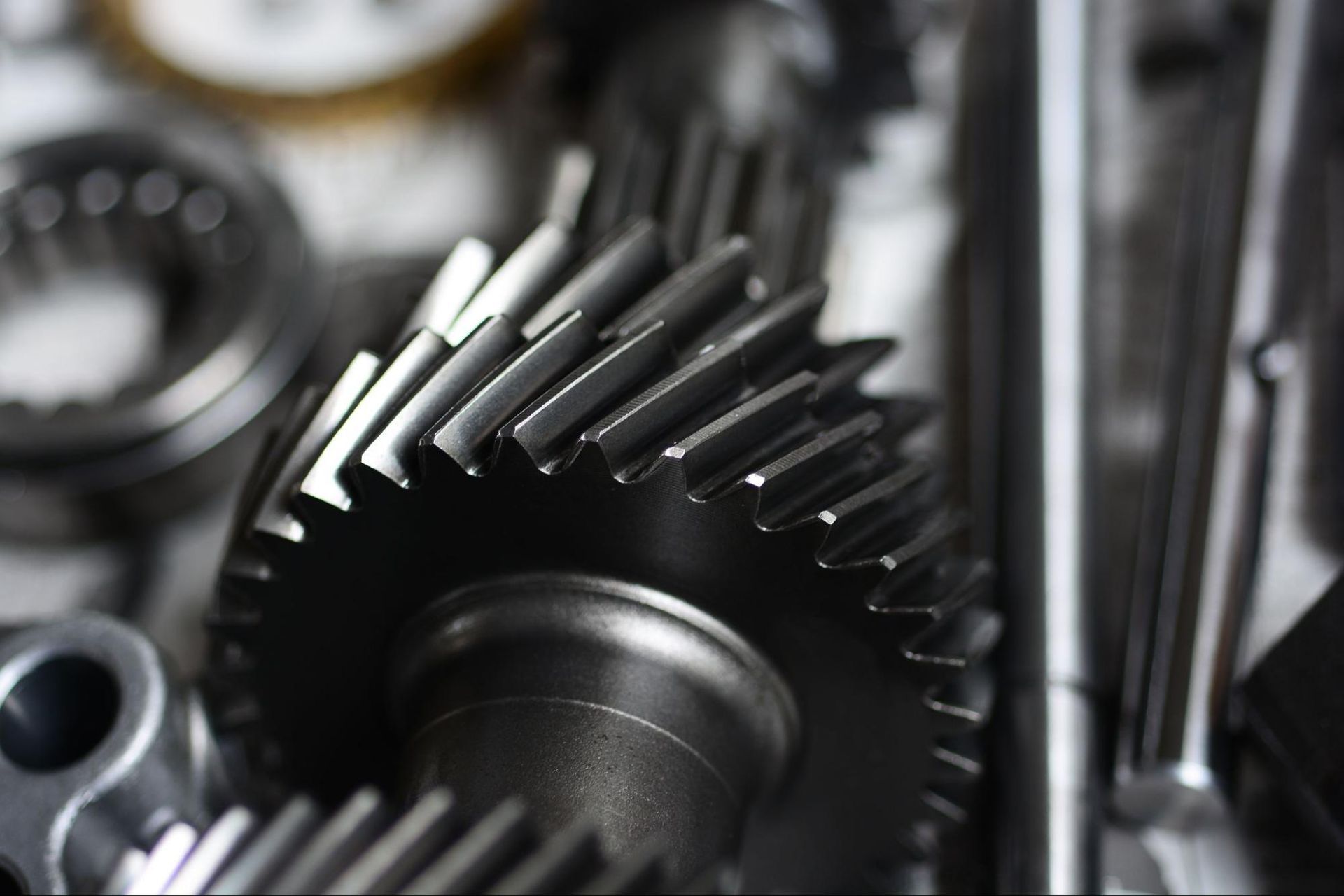 A close up of a gear in a machine