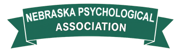 Green banner logo reading “Nebraska Psychological Association” in white text