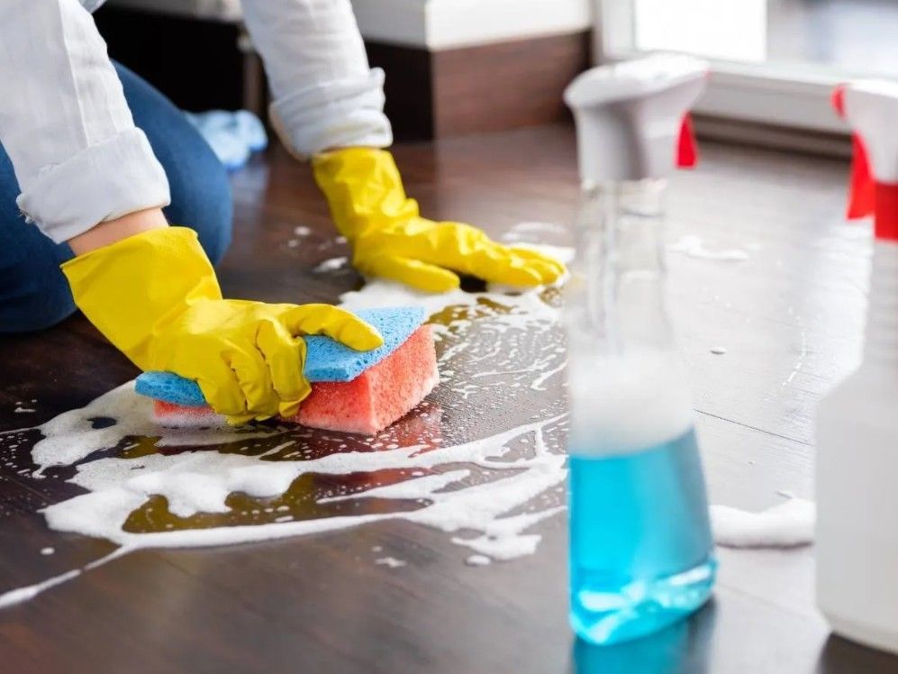 Squeaky Cleaners Nottingham cleaning an airbnb property in Hoveringham