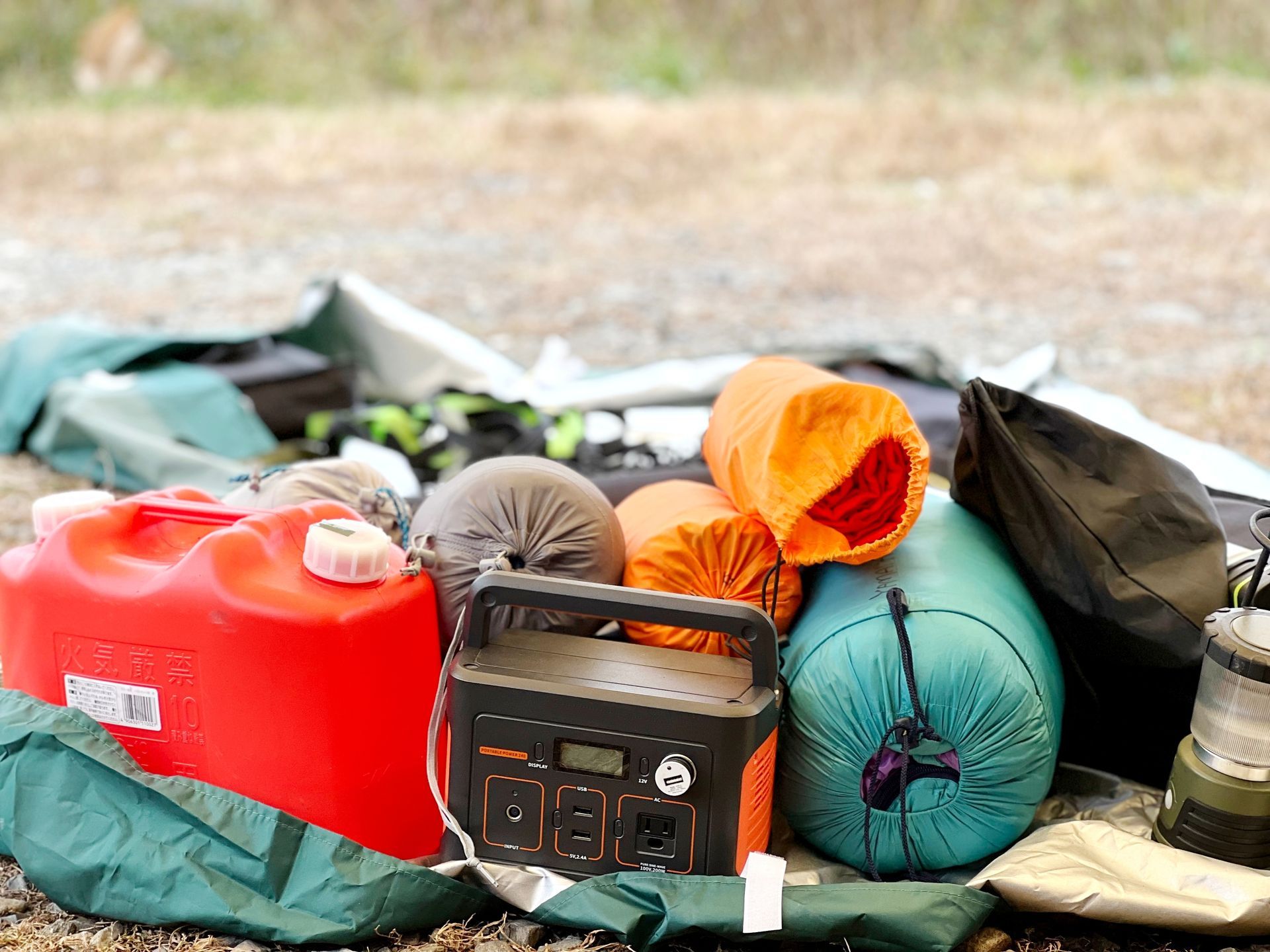 Camping Gear, Including a Red Gas Can — Pigglys Supermarket, Takeaway & Bottle Shop in The Gap, NT