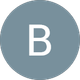 Gray circular avatar with a white letter B
