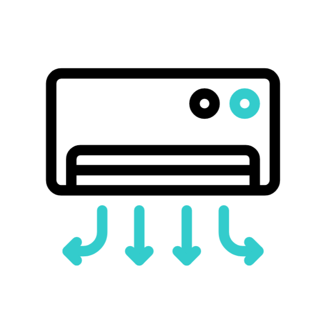 Air conditioning animated icon