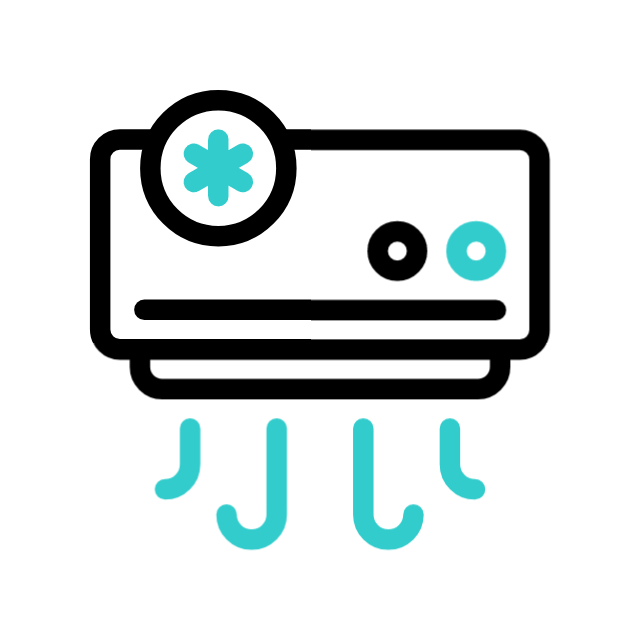 Air conditioning animated icon