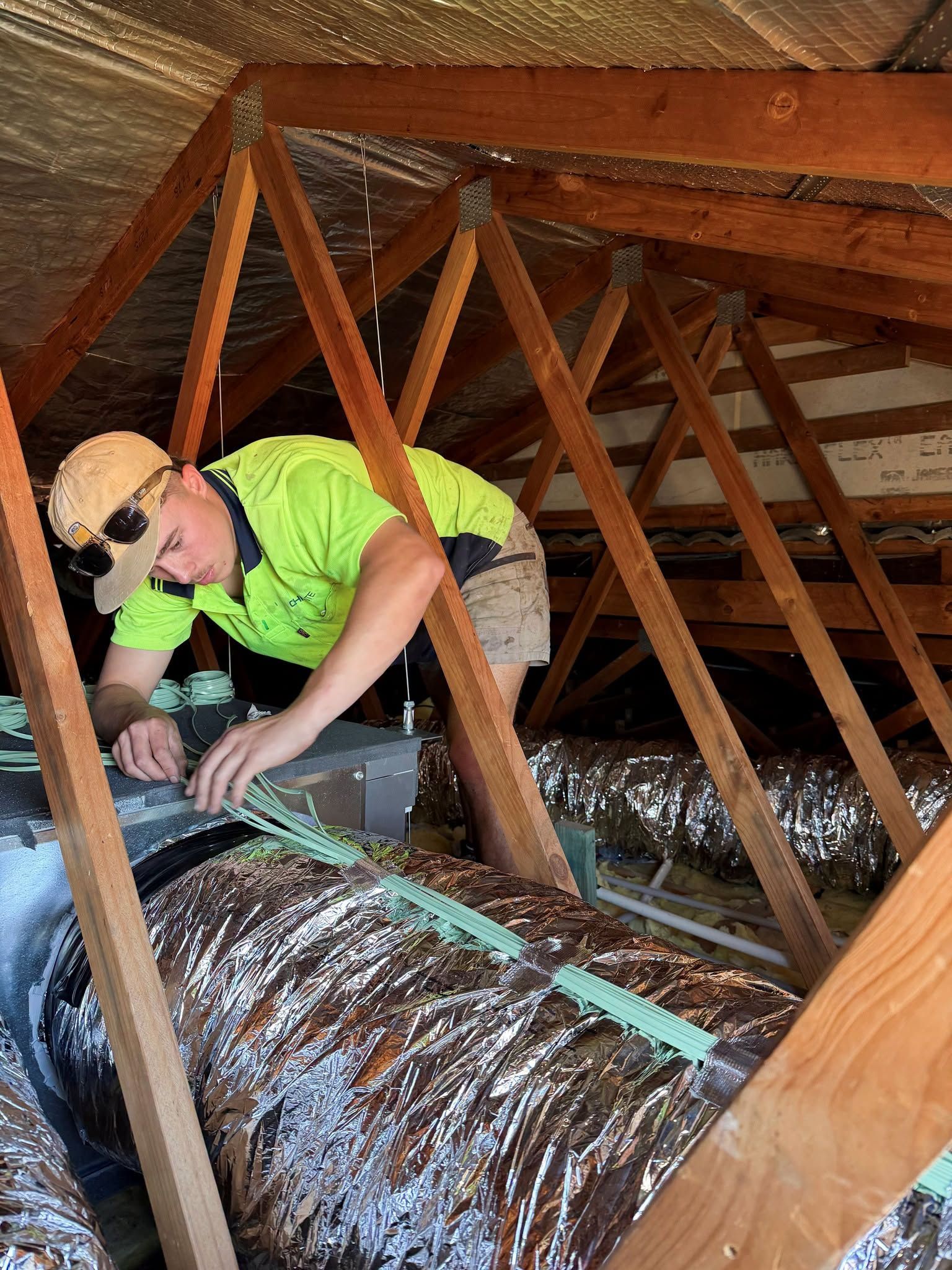 Ducted Air Conditioning Cost Installation In Residential Roof Space