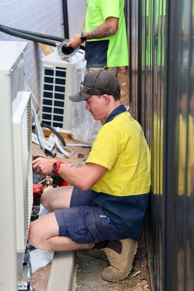 Working On An Airconditioning