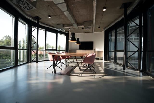 A Large Room With a Table and Chairs in It — Chill-Rite Refrigeration and Air Conditioning in Dubbo, NSW