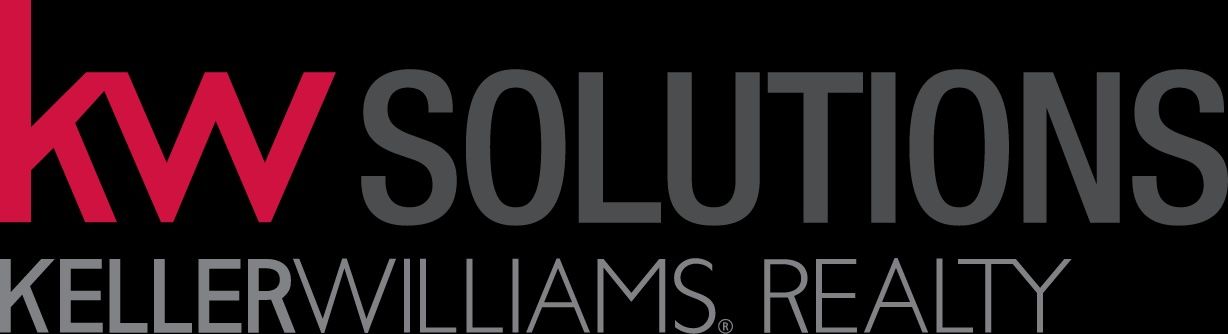 A KELLER WILLIAMS SOLUTION LOGO WITH BLACK BACKGROUND