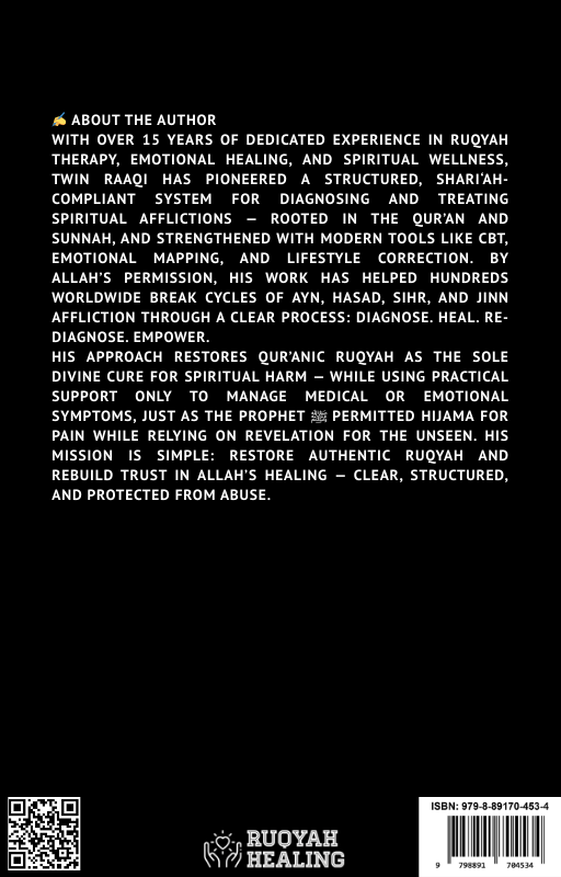 About the author page from the free Ruqya Clinic ebook ‘How Jinn Take Over a Person’