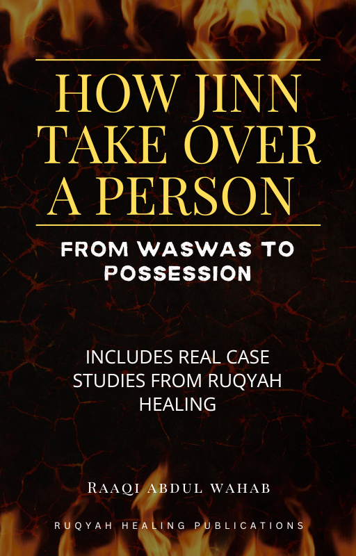 Free Ruqya Clinic ebook cover titled ‘How Jinn Take Over a Person