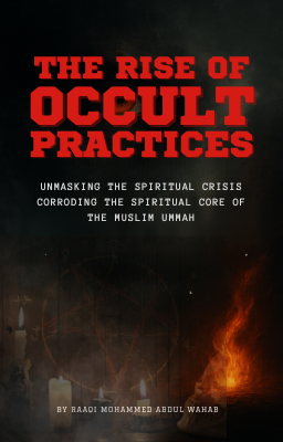 Ebook cover titled ‘The Rise of Occult Practices’ from Ruqya Clinic