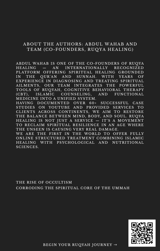 About the authors page from a Ruqya Clinic ebook