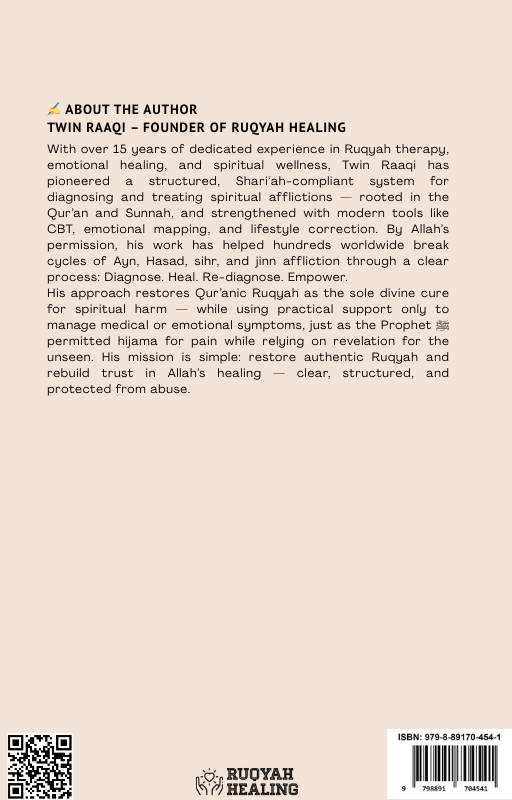 About the author page from a free Ruqya Clinic ebook