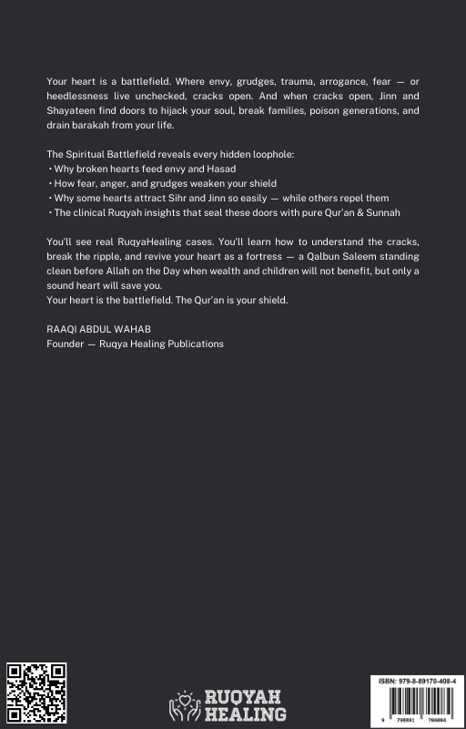 Description page from the free Ruqya Clinic ebook ‘The Spiritual Battlefield
