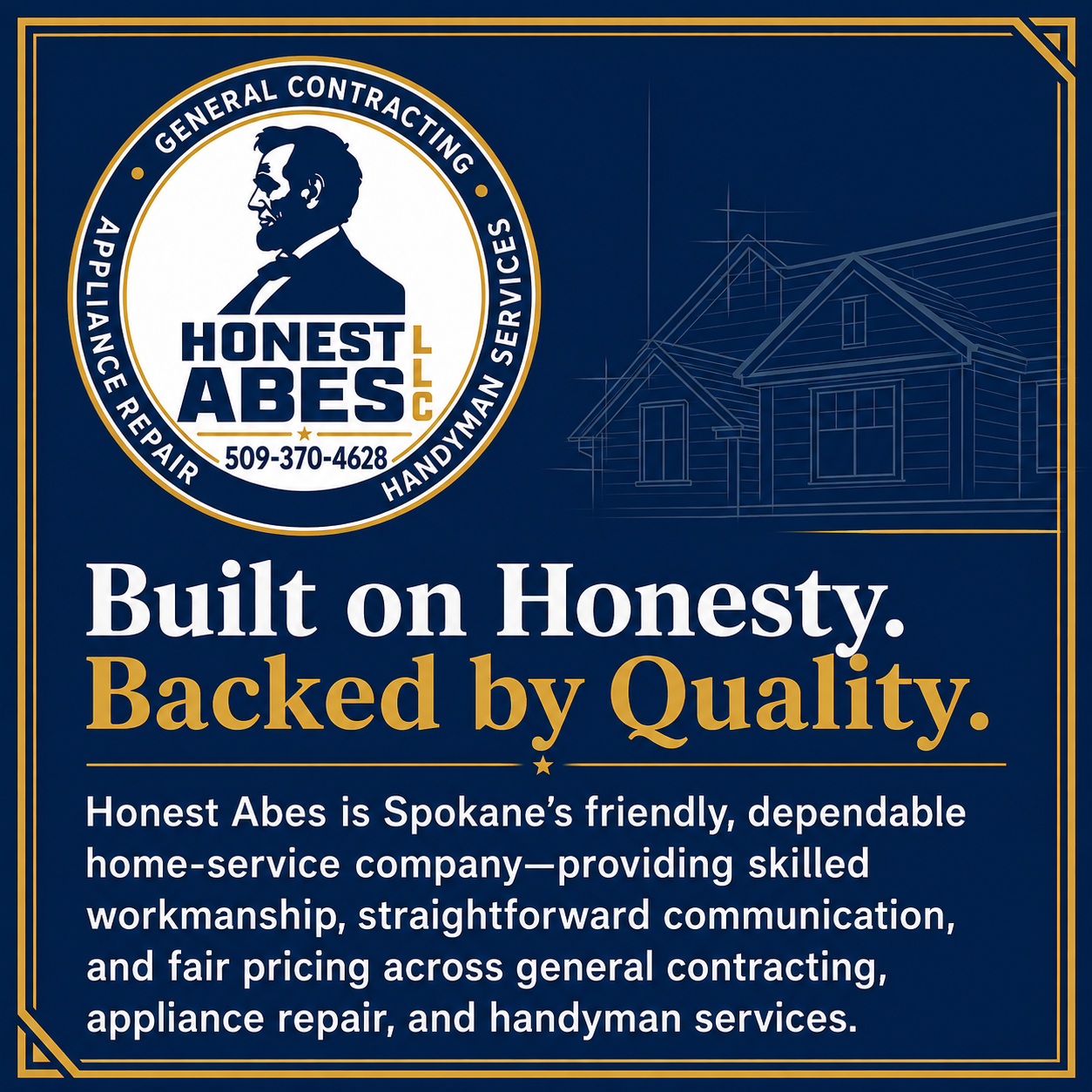 Honest Abes LLC - General Contracting, Appliance Repair and Handyman Services in Spokane, WA