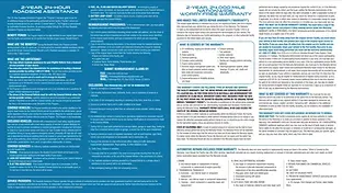 Warranty info