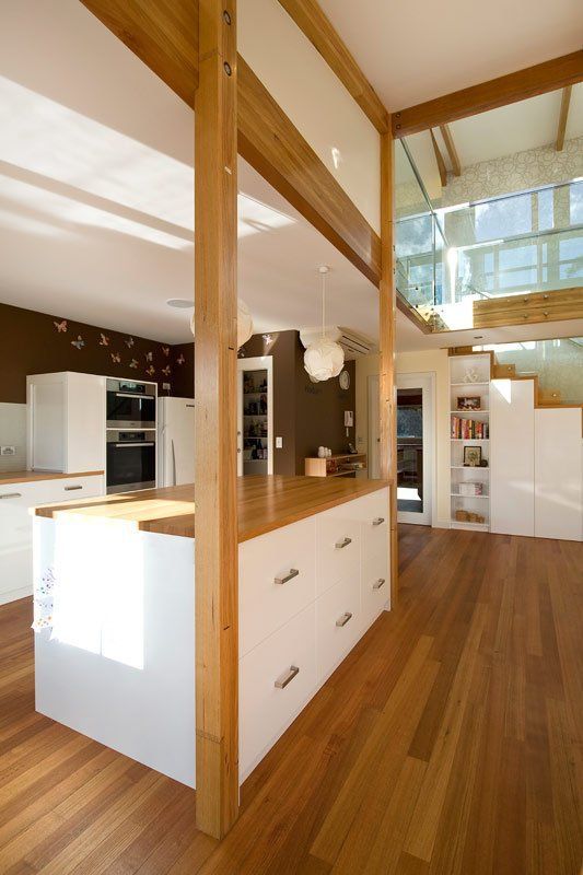 Upstairs View with Wallpaper — Hobart, TAS — Watkins Morgan Painting Service
