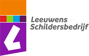 Logo van Leeuwens Schildersbedrijf: paarse