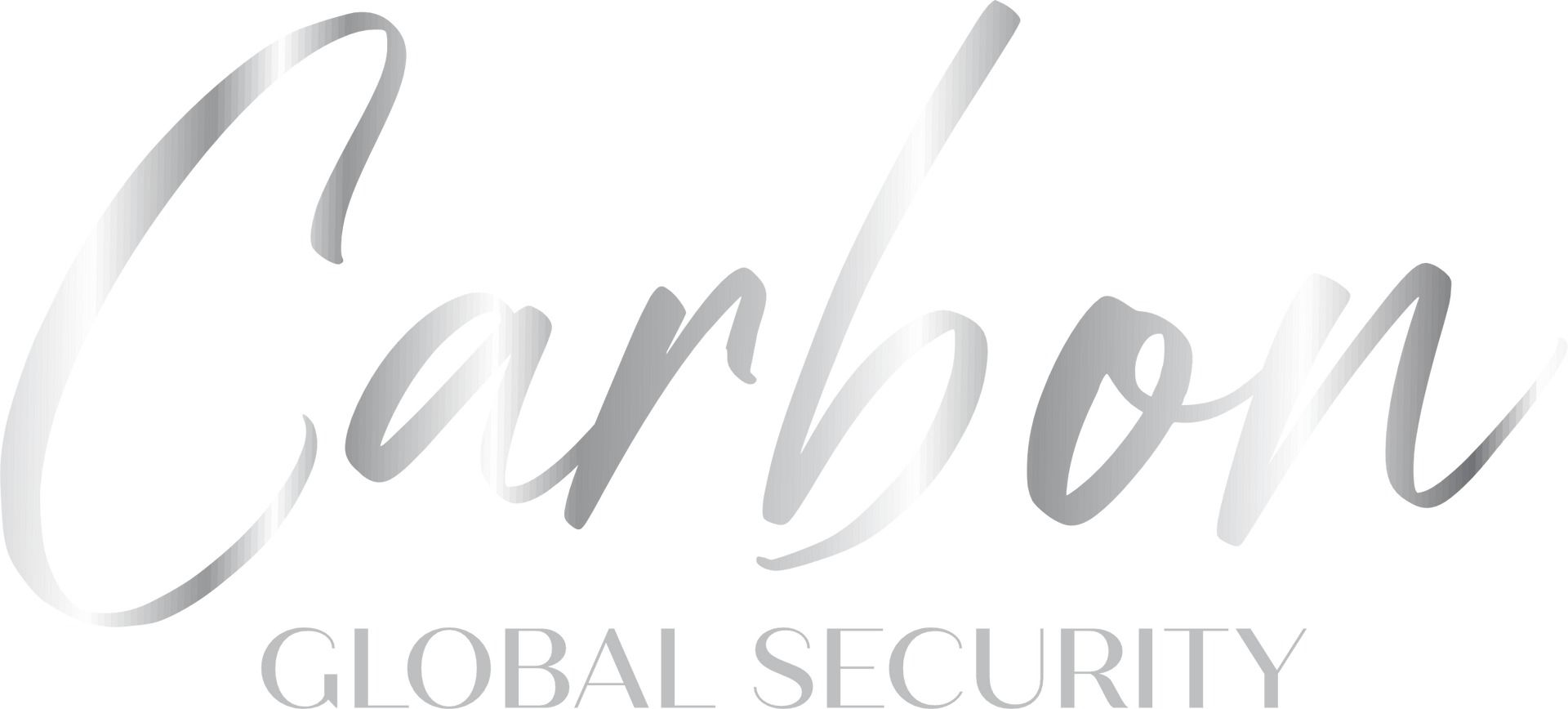 Carbon Global Security logo in silver script.