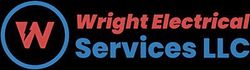 Logo for Wright Electrical Services LLC with a red