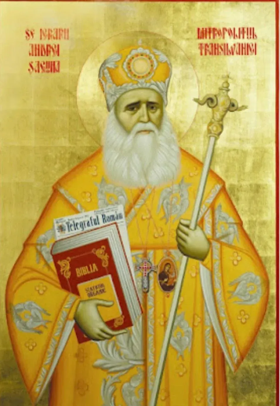 Icon of St. Andrei Saguna Metropolitan of Transylvania Romanian Orthodox Saint