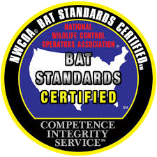 Circular seal: Blue, white, and yellow logo with