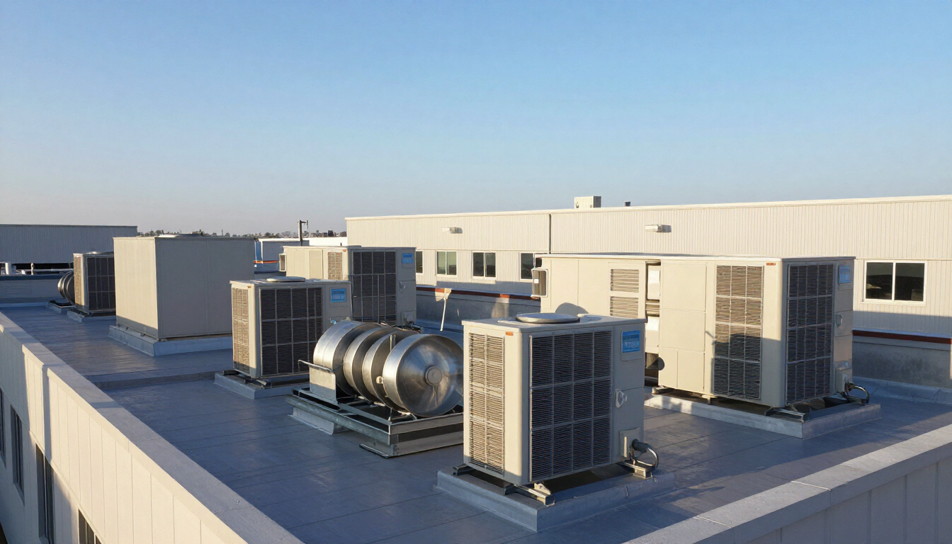Exterior HVAC Roof Units