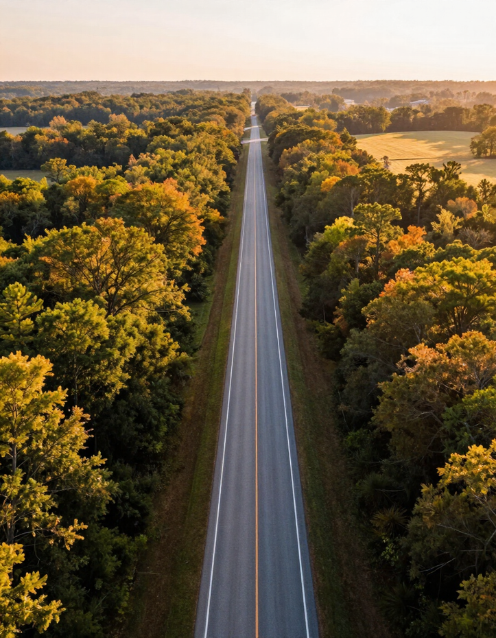 Alabama highway near Hickory Lane