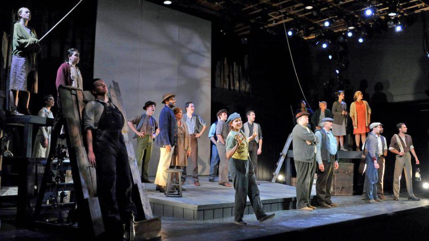 theatre with many actors