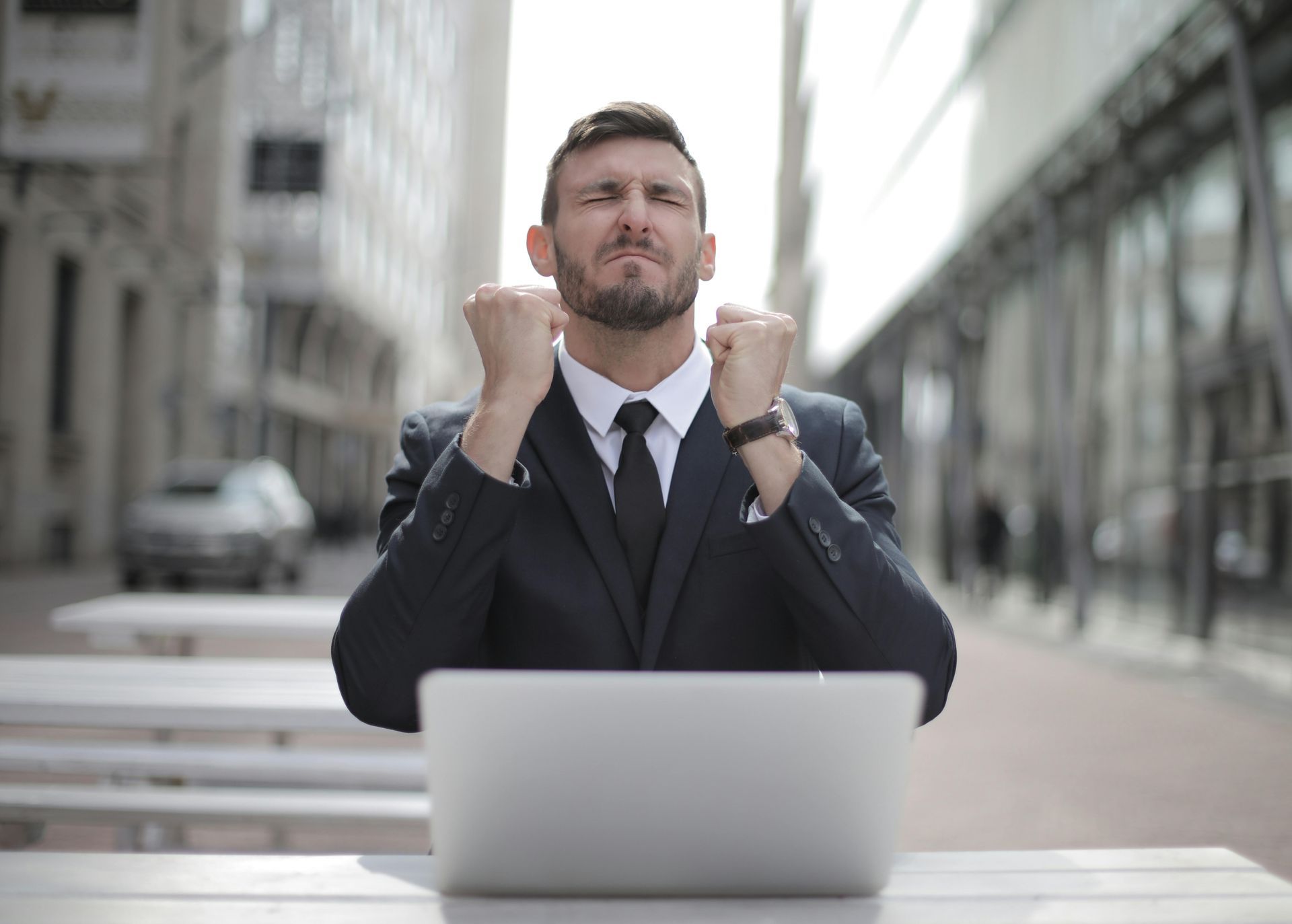 Success express by a man