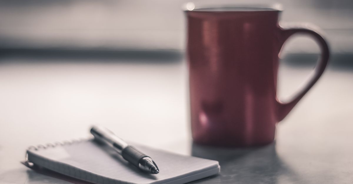 Cup and a notebook -Reflection