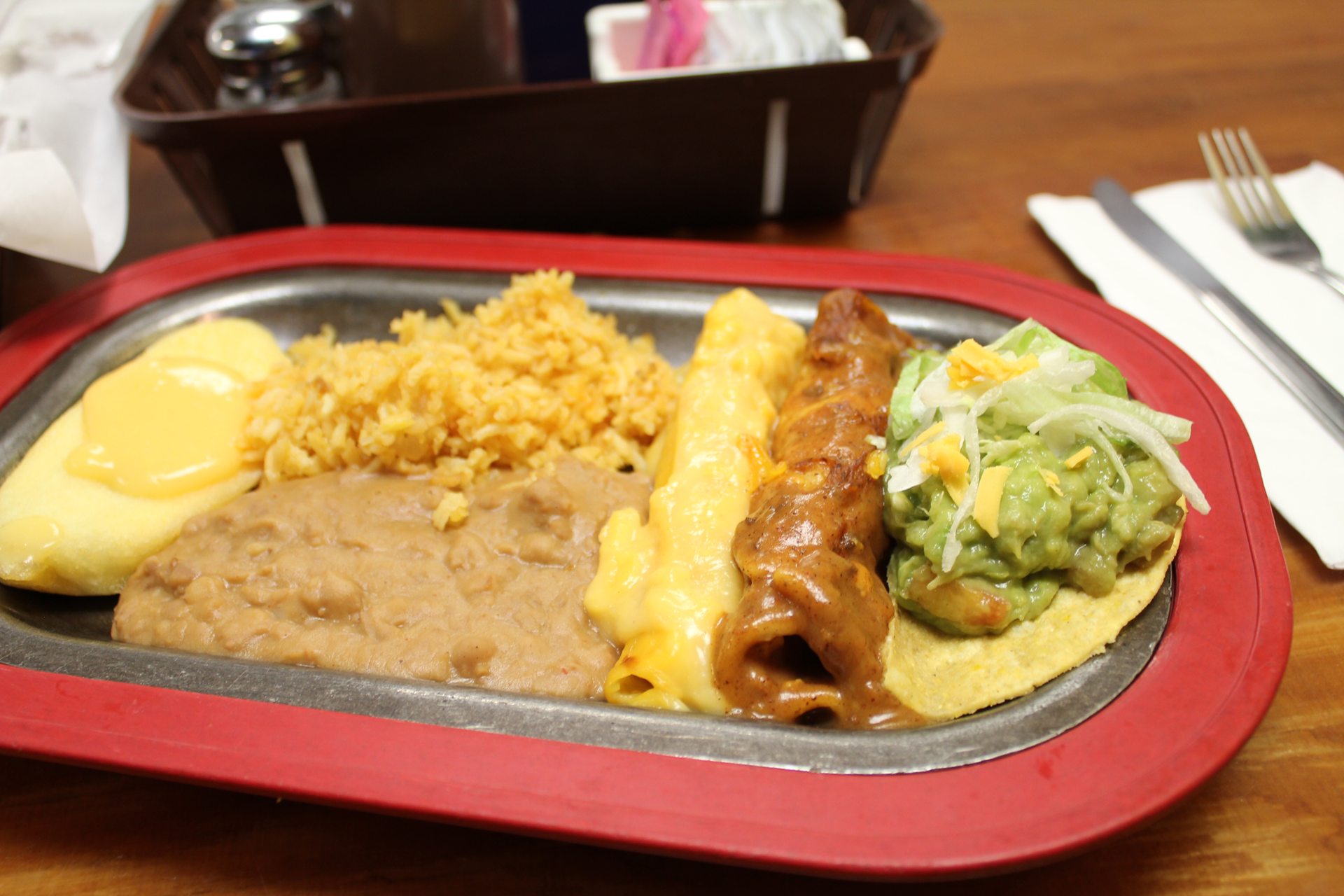 Pancho's Buffet Line food