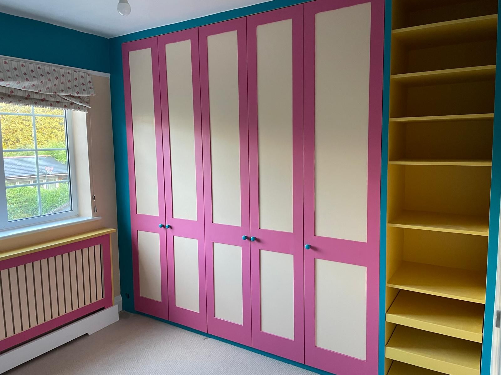 after photo of painted cupboard
