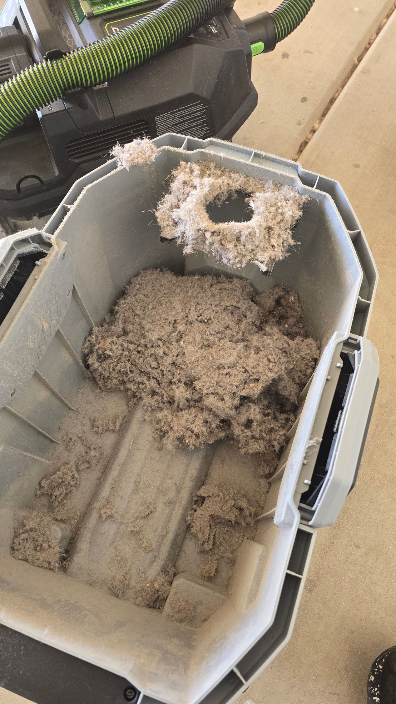 Debris removed from dryer vent in Tucson, AZ