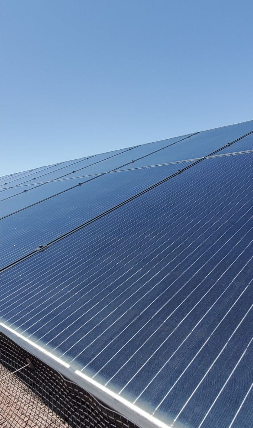 After Dirty Solar Panel Cleaning with Bird Proofing