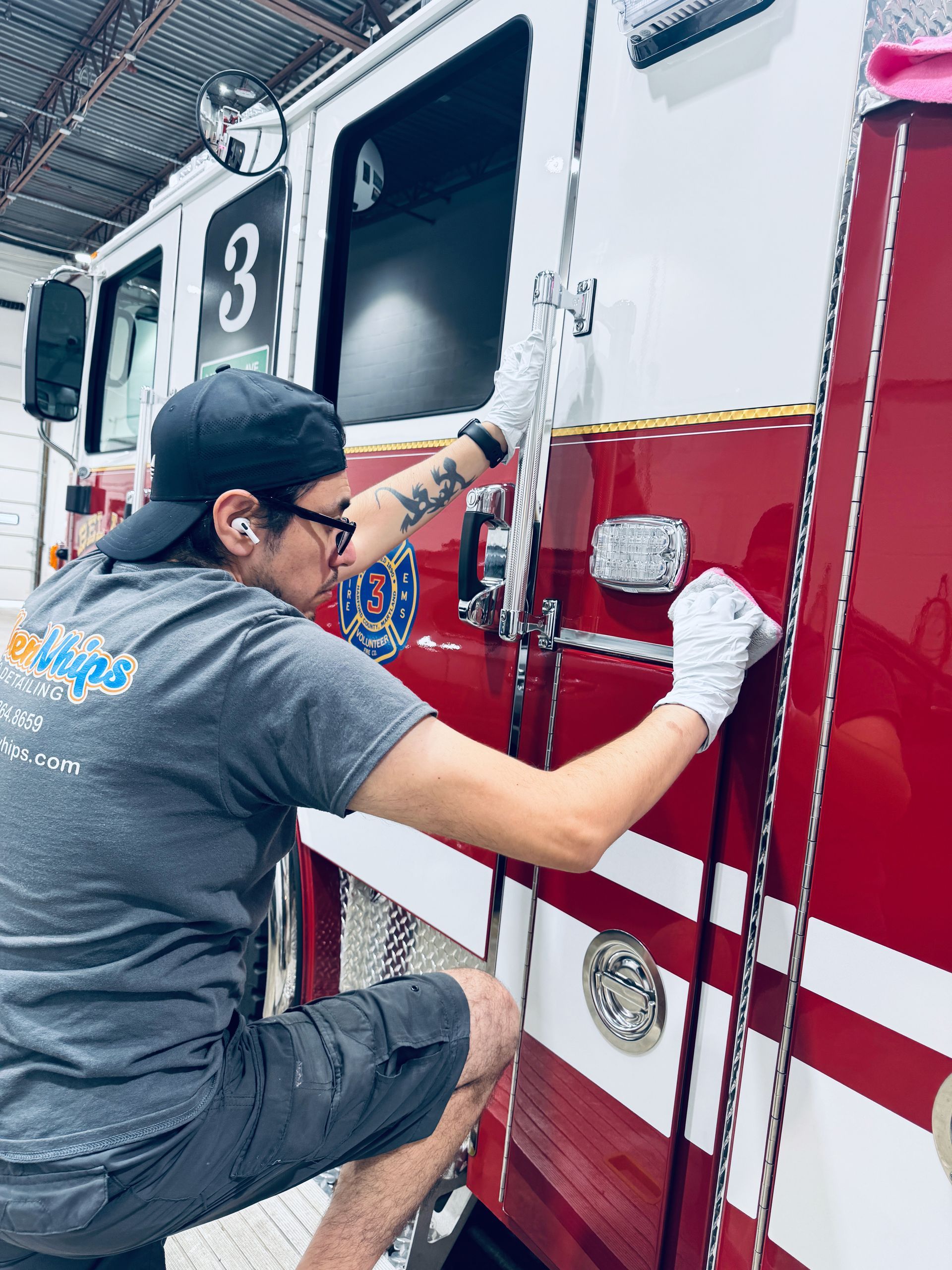Bel Air Volunteer Fire Company Tower Ladder 3 Ceramic Coating
