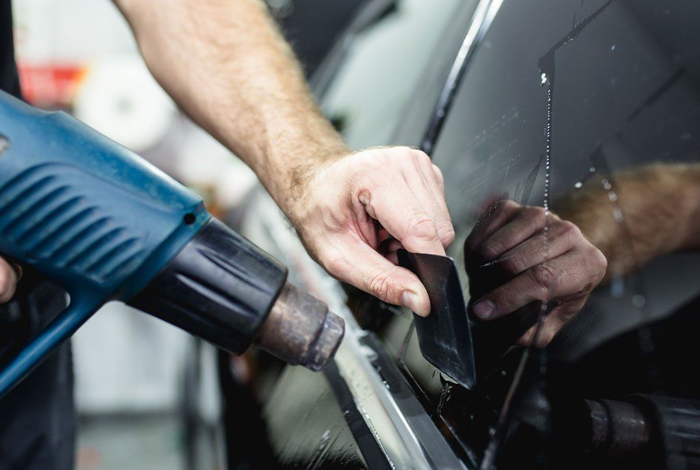 auto window tinting in action