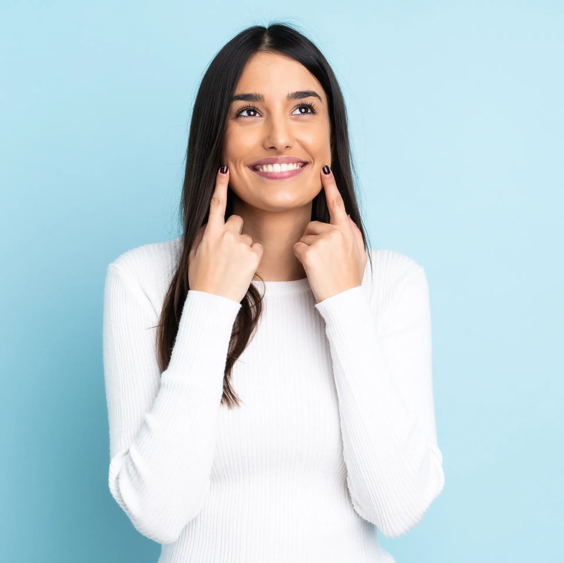 woman with brown hair smiling